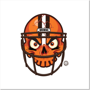 Cleveland Browns SkullyDawg Helmet Posters and Art